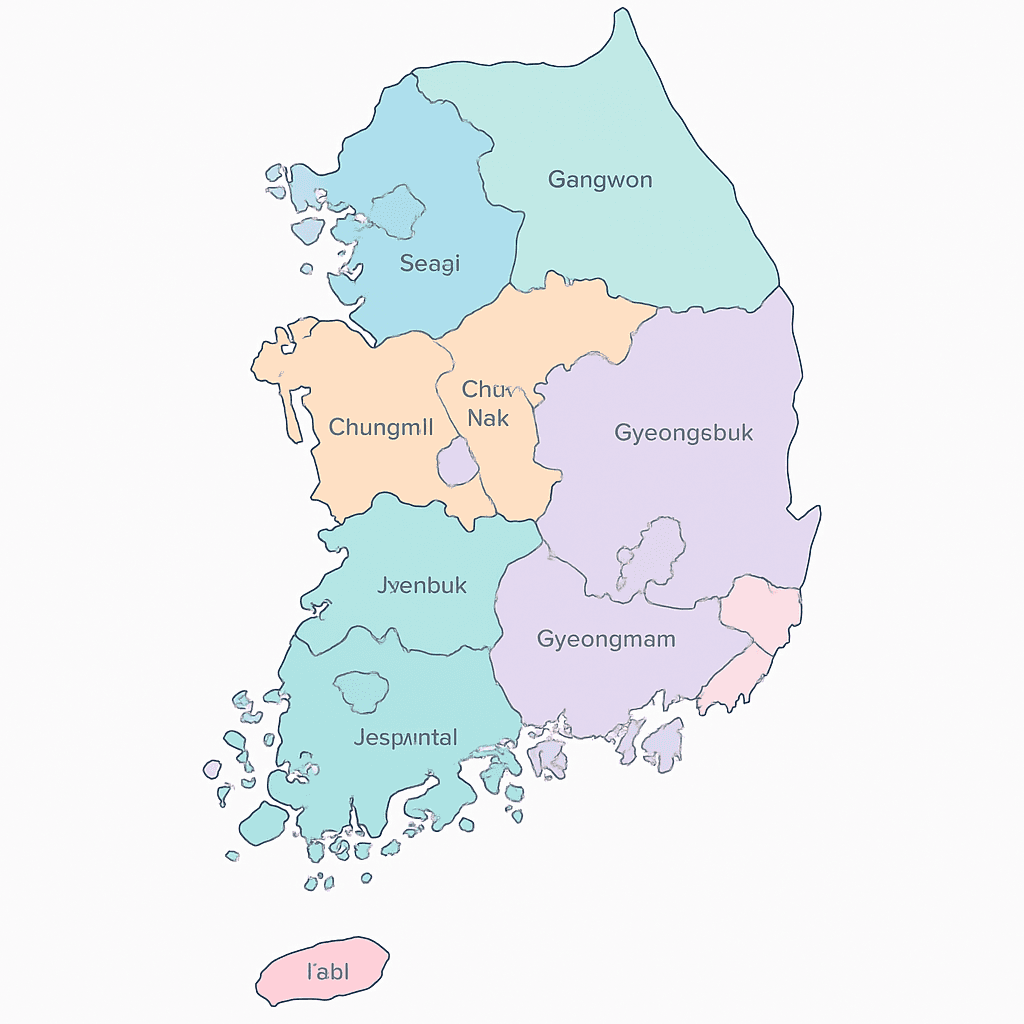 대한민국 지도